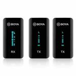 BOYA BY-XM6 S2 1 to 2 2.4GHz Mini Dual Channel Wireless Microphone System (Black)
