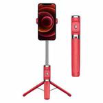 Bluetooth Remote Control Tripod Selfie Stick (Red)