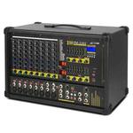 XTUGA PM1202 900W 10 Channel Stage Power Mixer 24Bit Multil-FX Processor Dual 99 DSP Effect DJ Amplifier (US Plug)