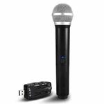 J.I.Y K Song Wireless Microphones for TV PC with Audio Card USB Receiver (Black)