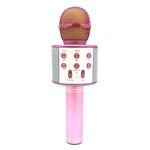 WS-858 Metal High Sound Quality Handheld KTV Karaoke Recording Bluetooth Wireless Microphone, for Notebook, PC, Speaker, Headphone, iPad, iPhone, Galaxy, Huawei, Xiaomi, LG, HTC and Other Smart Phones(Pink)
