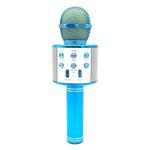 WS-858 Metal High Sound Quality Handheld KTV Karaoke Recording Bluetooth Wireless Microphone, for Notebook, PC, Speaker, Headphone, iPad, iPhone, Galaxy, Huawei, Xiaomi, LG, HTC and Other Smart Phones(Blue)