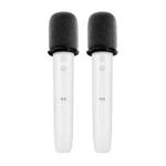 1 Pair Pure Wheat U7 PRO Wireless Karaoke Microphone(White)