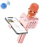 JOYROOM JR-MC3 Wireless Bluetooth External K Song Microphone, Supports TF Card with Holder(Rose Gold)
