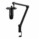 Logitech Blue Yeticaster USB Microphone + Shockproof Mount + Clip-on Cantilever Bracket Live Broadcast Set (Black)