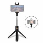 K10S Mobile Phone Live Broadcast Desktop Bluetooth Remote Control Integrated Stand Tripod with Fill Light (Black)