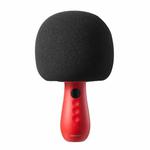 JOYROOM JR-MC6 2 in 1 Multifunctional Bluetooth 5.0 Handheld Microphone with Digital Display (Red)