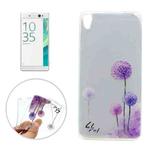 For Sony Xperia XA Ultra Dandelion Pattern Transparent Soft TPU Protective Back Cover Case