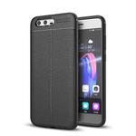 For Huawei Honor 9 Litchi Texture TPU Protective Case (Black)