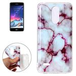 For LG K8 (2017) (EU Version) Purple Marble Pattern TPU Shockproof Protective Back Cover Case