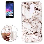 For LG K8 (2017) (EU Version) White Marble Pattern TPU Shockproof Protective Back Cover Case