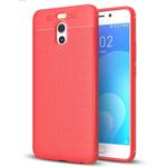 For Meizu  M6 Note Litchi Texture Soft TPU Anti-skip Protective Cover Back Case (Red)