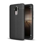 For Huawei  Mate 9 Litchi Texture Full Coverage TPU Protective Back Cover Case (Black)