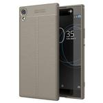 For Sony Xperia XA1 Ultra Litchi Texture TPU Protective Back Cover Case(Grey)