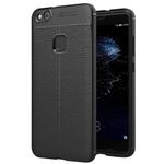 For Huawei P10 Lite Litchi Texture TPU Protective Back Cover Case (Black)