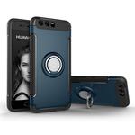 For Huawei P10 Magnetic 360 Degree Rotation Ring Armor Protective Case(navy)