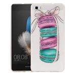 For Huawei  P8 Lite Macarons Pattern IMD Workmanship Soft TPU Protective Case