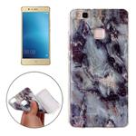 For Huawei P9 Lite Brown Granite Marbling Pattern Soft TPU Protective Back Cover Case