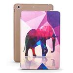 Elephant Pattern Horizontal Flip PU Leather Case for iPad mini 3 / 2 / 1, with Three-folding Holder & Honeycomb TPU Cover