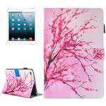 For iPad mini 4 / 3 / 2 / 1 Painting Peach Blossom Pattern Horizontal Flip Leather Case with Holder & Wallet & Card Slots & Pen Slot