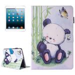 For iPad mini 4 / 3 / 2 / 1 Painting Panda Pattern Horizontal Flip Leather Case with Holder & Wallet & Card Slots & Pen Slot