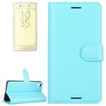 Litchi Texture Horizontal Flip Leather Case with Holder & Card Slots & Wallet for Sony Xperia X Performance(Blue)