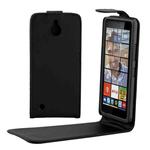 For Microsoft Lumia 850 Plain Texture Vertical Flip Leather Case Waist Bag with Magnetic Buckle(Black)