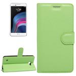 For LG X5 Litchi Texture Horizontal Flip Leather Case with Holder & Card Slots & Wallet(Green)