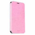 MOFI for OPPO R9 Plus Crazy Horse Texture Horizontal Flip Leather Case with Holder(Pink)