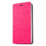 MOFI for  Meizu M3E Crazy Horse Texture Horizontal Flip Leather Case with Holder(Magenta)