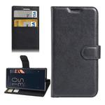 For Sony Xperia X Compact Texture Horizontal Flip Leather Case with Holder & Card Slots & Wallet(Black)