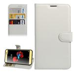 For ZTE A910 Litchi Texture Horizontal Flip PU Leather Case with Holder & Card Slots & Wallet(White)