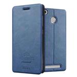 MOFI for  VINTAGE Xiaomi Redmi 3X Crazy Horse Texture Horizontal Flip Leather Case with Card Slot & Holder(Dark Blue)