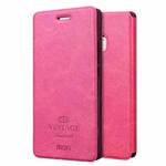 MOFI for  VINTAGE Huawei P9 Lite Crazy Horse Texture Horizontal Flip Leather Case with Card Slot & Holder(Magenta)