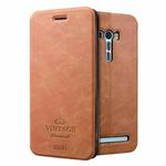 MOFI VINTAGE for Asus Zenfone Selfie / ZD551KL Crazy Horse Texture Horizontal Flip Leather Case with Card Slot & Holder & Sleep / Wake-up Function(Brown)