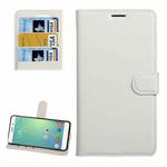 For ASUS Zenfone Pegasus 3 Litchi Texture Horizontal Flip Leather Case with Holder & Card Slots & Wallet(White)