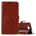 For Huawei  Y5 (2017) Crazy Horse Texture Horizontal Flip Leather Case with Holder & Card Slots & Wallet & Photo Frame (Brown)