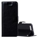 For Huawei  Honor 9 Crazy Horse Texture Horizontal Flip Leather Case with Holder & Card Slots & Wallet & Photo Frame (Black)