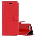 For Huawei  Honor 9 Crazy Horse Texture Horizontal Flip Leather Case with Holder & Card Slots & Wallet & Photo Frame (Red)