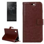 For Sony Xperia L1 Crazy Horse Texture Horizontal Flip Leather Case with Holder & Card Slots & Wallet & Photo Frame(Brown)