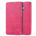 MOFI for  VINTAGE Xiaomi Redmi Pro Crazy Horse Texture Horizontal Flip Leather Case with Card Slot & Holder(Magenta)