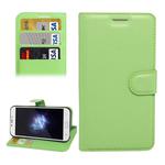 For DOOGEE X9 Litchi Texture Horizontal Flip Leather Case with Holder & Card Slots & Wallet (Green)