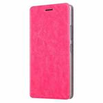 MOFI for Lenovo K6 Crazy Horse Texture Horizontal Flip Leather Case with Holder (Magenta)