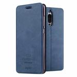 MOFI for  VINTAGE Huawei Mate 9 Pro Crazy Horse Texture Horizontal Flip Leather Case with Card Slot & Holder (Dark Blue)