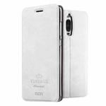 MOFI for  VINTAGE Huawei Mate 9 Pro Crazy Horse Texture Horizontal Flip Leather Case with Card Slot & Holder (White)