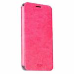 MOFI for  Huawei Honor 5A Crazy Horse Texture Horizontal Flip Leather Case with Holder(Magenta)
