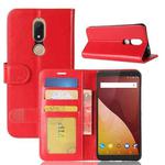 Crazy Horse Texture Horizontal Flip Leather Case for Wiko View Prime, with Holder & Card Slots & Wallet(Red)