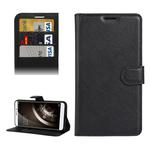 For QiKU 360 Q5 Litchi Texture Horizontal Flip PU Leather Case with Holder & Card Slots & Wallet(Black)