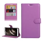 For QiKU 360 Q5 Litchi Texture Horizontal Flip PU Leather Case with Holder & Card Slots & Wallet(Purple)