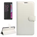 For Sony Xperia XA Ultra Litchi Texture Horizontal Flip Leather Case with Magnetic Buckle & Holder & Card Slots & Wallet(White)
